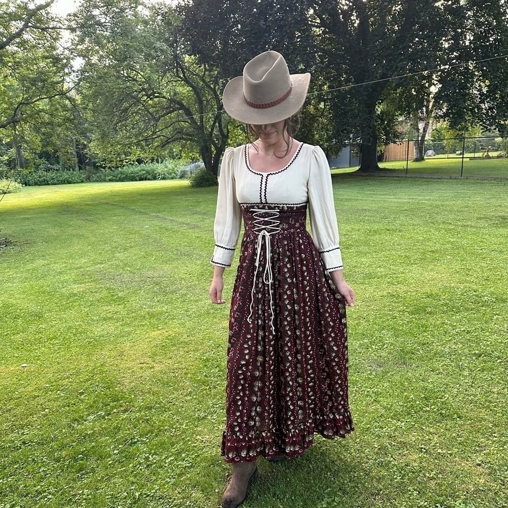 Custom made peasant dress
